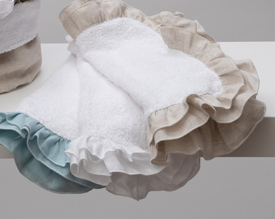 Lavetta spugna rouches lino polvere 24x24 - tes001+22