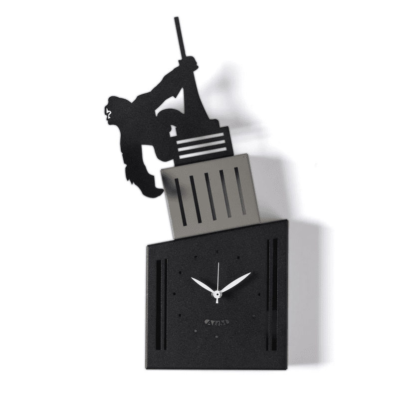 Orologio da parete di design King Kong  Colore Nero fango e nero - 0or5091c360