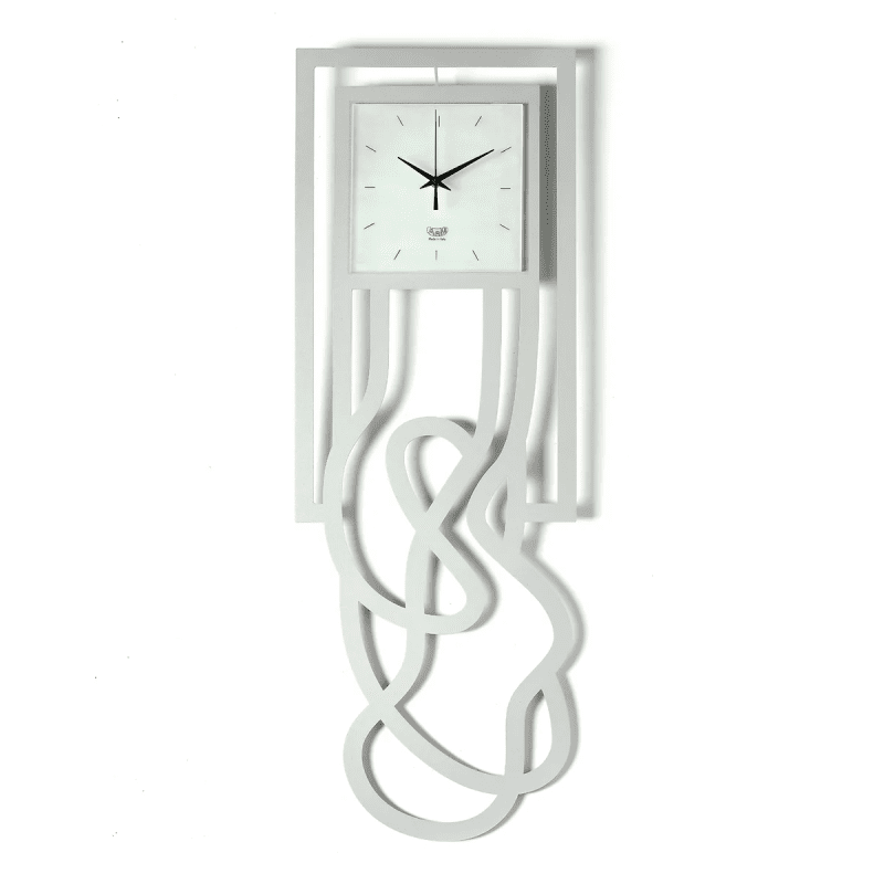 Orologio da parete particolare Magma Bianco Marmo - 0or5165c158