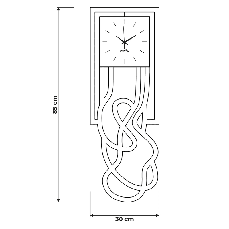 Orologio da parete particolare Magma Bianco Marmo - 0or5165c158