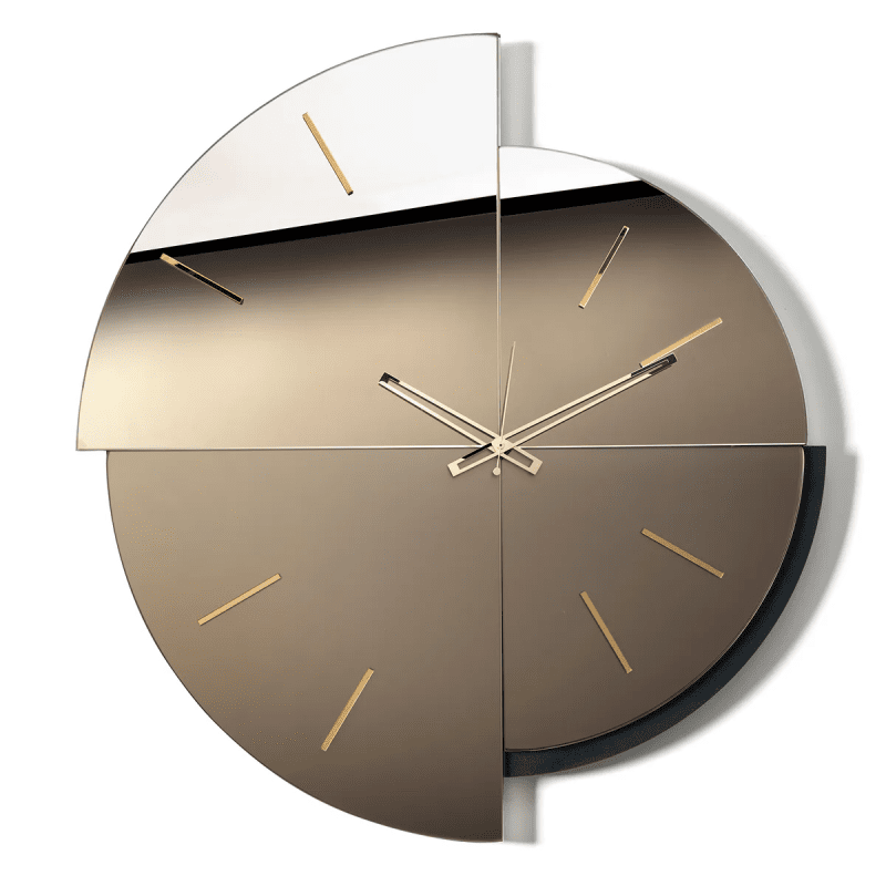 Orologio da parete Avignone  nero e  crystal luxe bronzo e  velour luxe bronzo - 0or5175c71v908