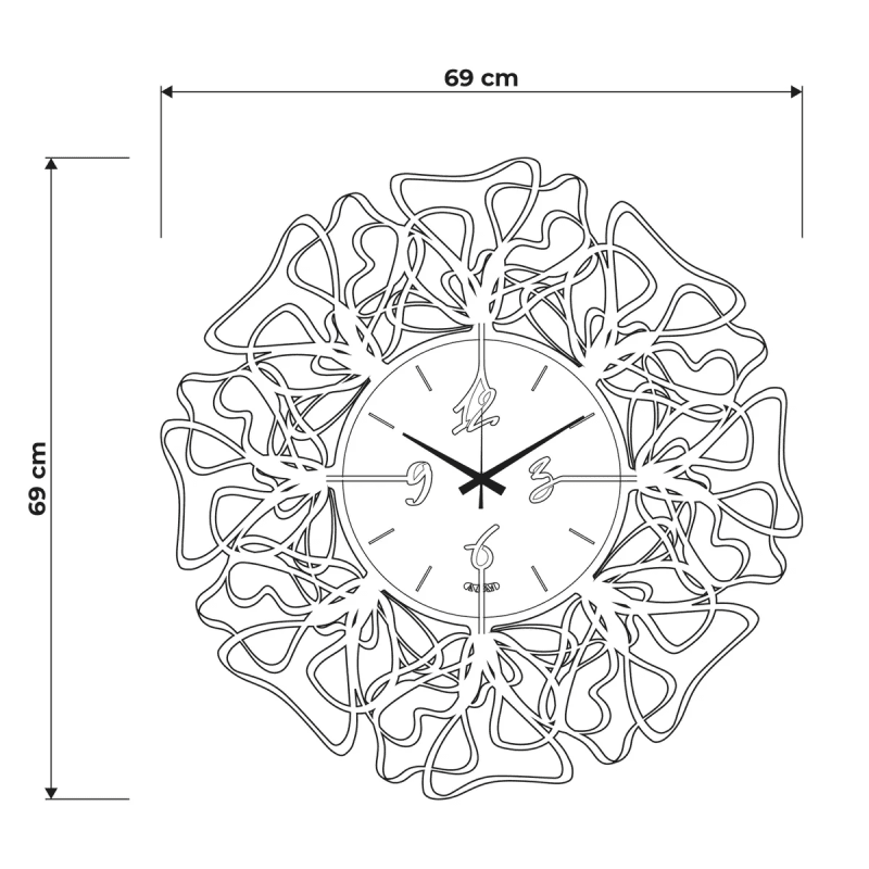 Orologio da parete particolare Linea Fango Avorio - 0or5224c135