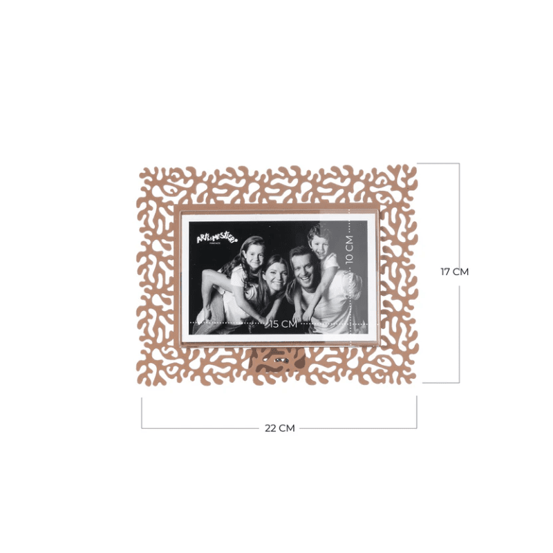 Portafoto Corallo piccolo orizzontale  Colore Mocha mousse - 0pf5103c173