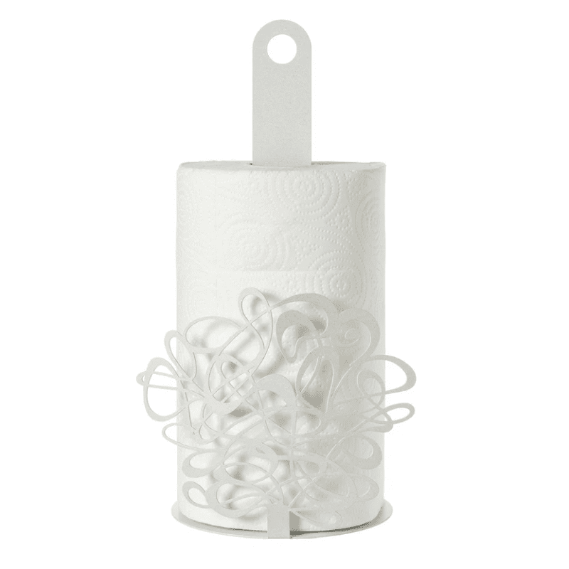 Porta rotolo da cucina Scarabocchio  bianco marmo - 0px5189c158
