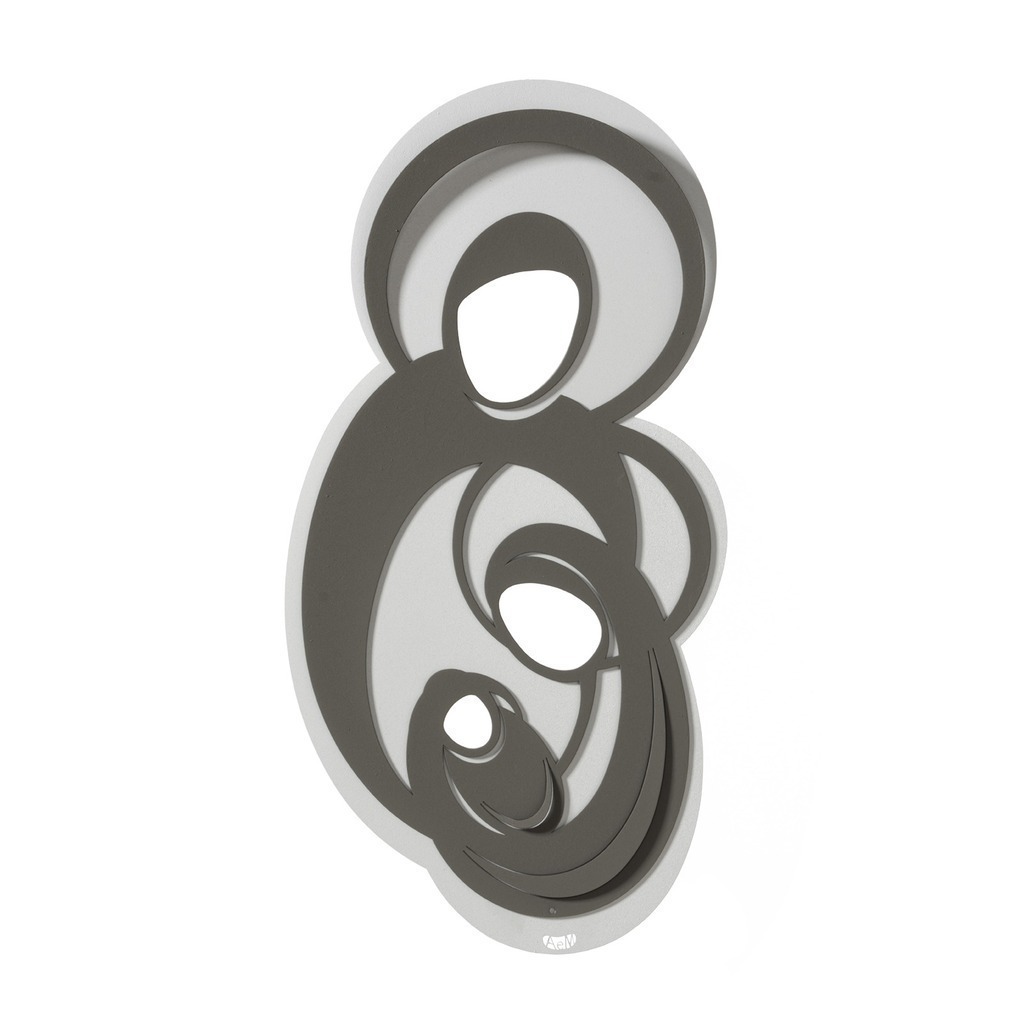 Icona sacra famiglia oro trasparente-bianco marmo - 0va3676c224