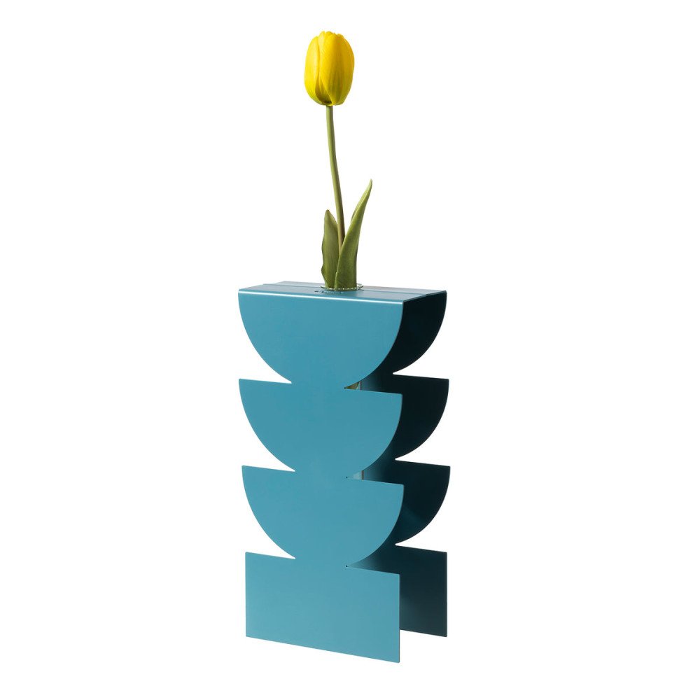 Vaso portafiore decorativo Memphis Blu oltremare - 0va5061c91