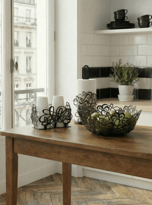 Centrotavola di design Scarabocchio grande  nero - 0va5186c71