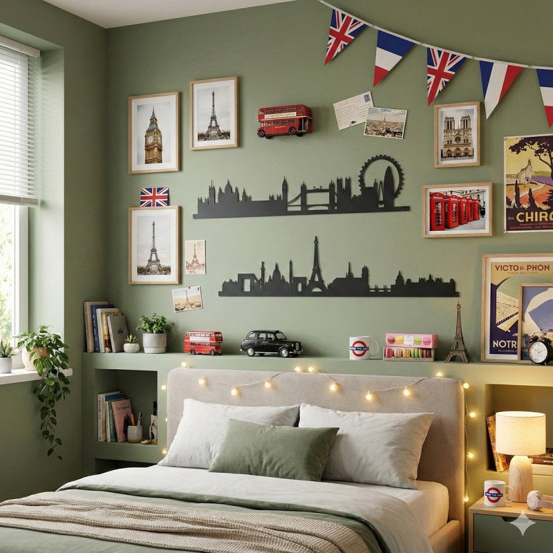 Pannello decorativo London skyline 100  nero - 0va5217c71
