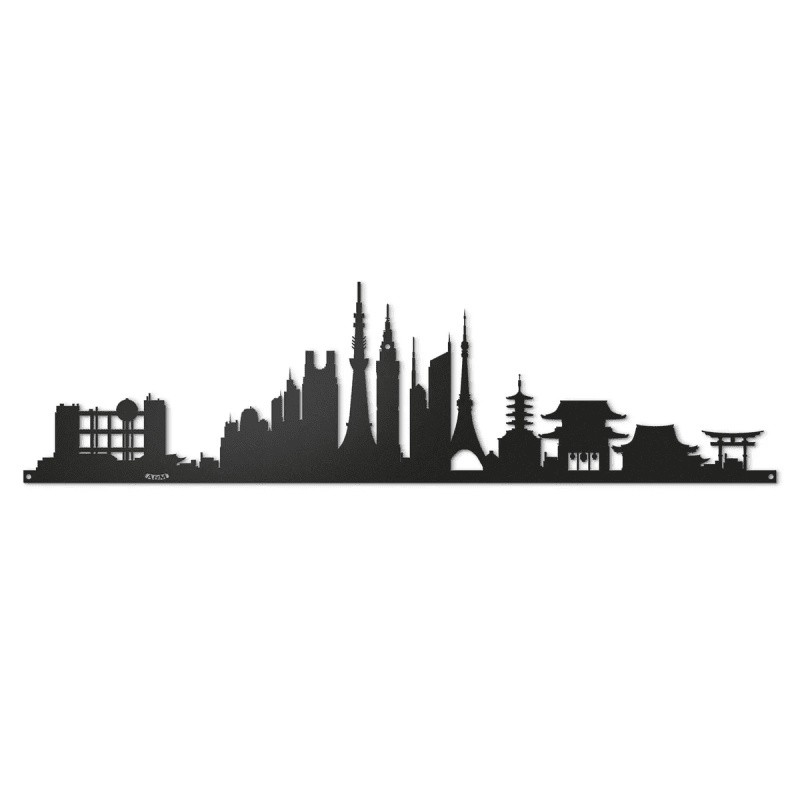 Pannello decorativo Tokyo skyline 100  nero - 0va5223c71
