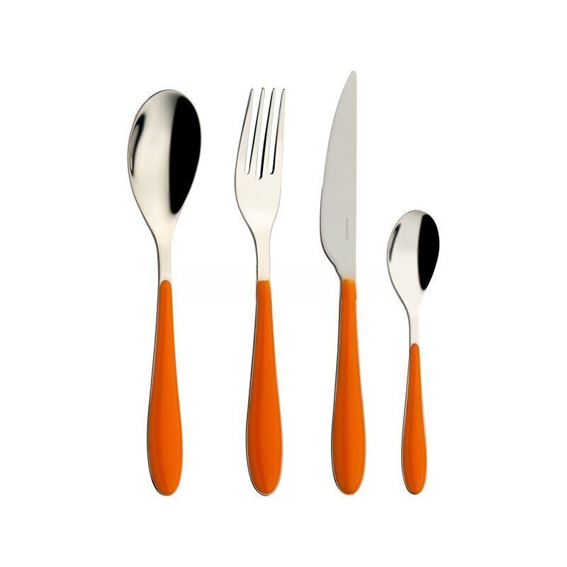 Set 24 pezzi in scatola regalo con finestra colore Arancio - finitura Tinta unita - ggou-023f50 Set 24 pezzi in scatola regalo con finestra colore Arancio - finitura Tinta unita - ggou-023f50