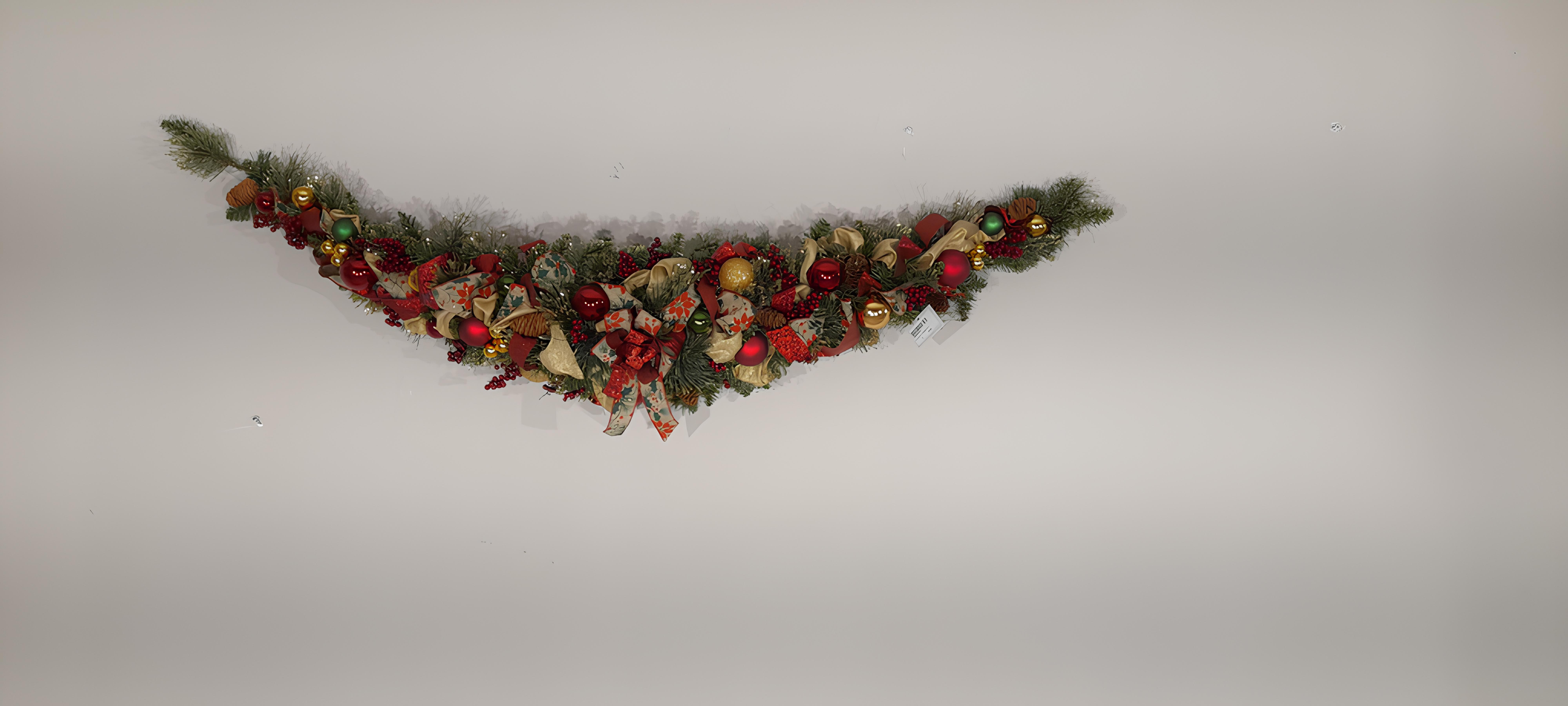 Festone  decoro rosso - dbl0856o