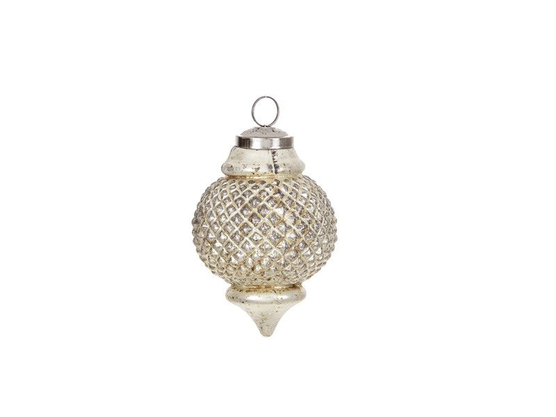 Decorazione vetro antique d8 h12 oro - b5681