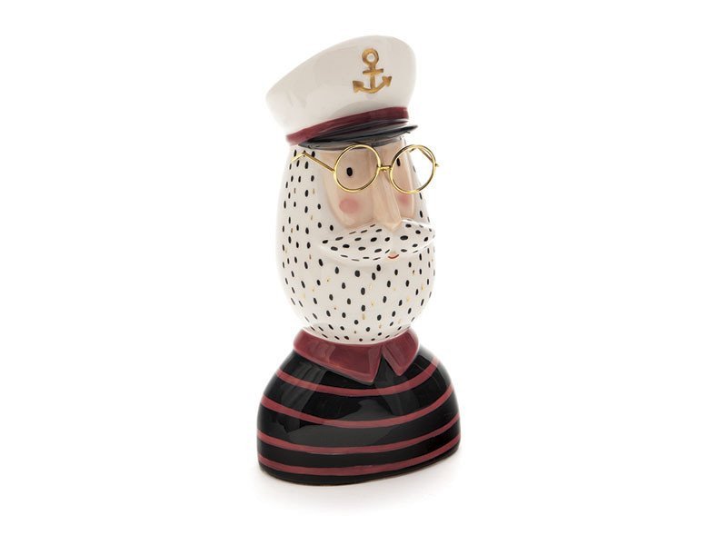 Vaso ceramica captain cm 11x9x23 multi - b6149