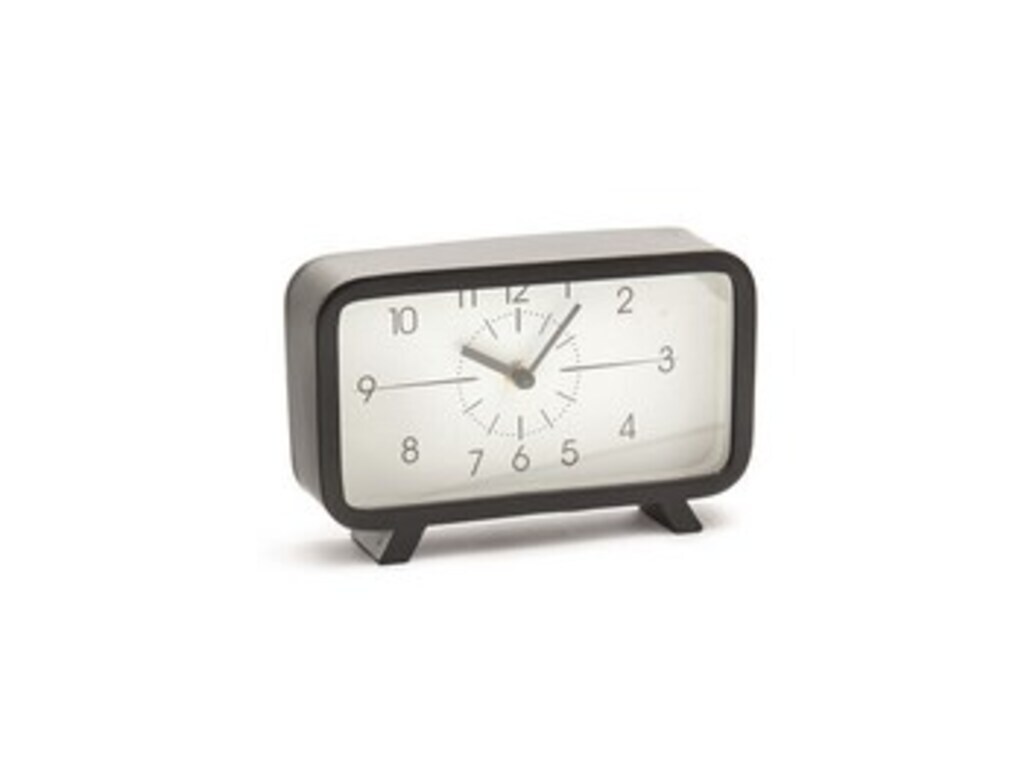 Orologio da appoggio rectangle cm 22x14 nero - b6161