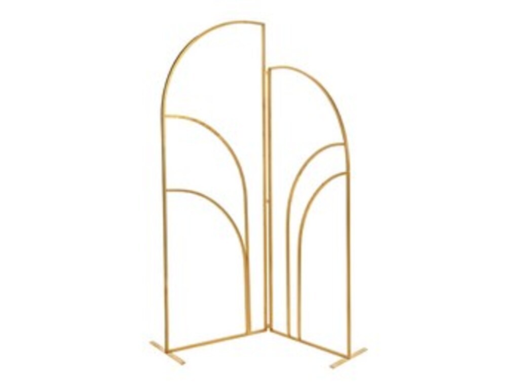 Struttura separè cm 140 - altezza 180 cm metal oro - b6224