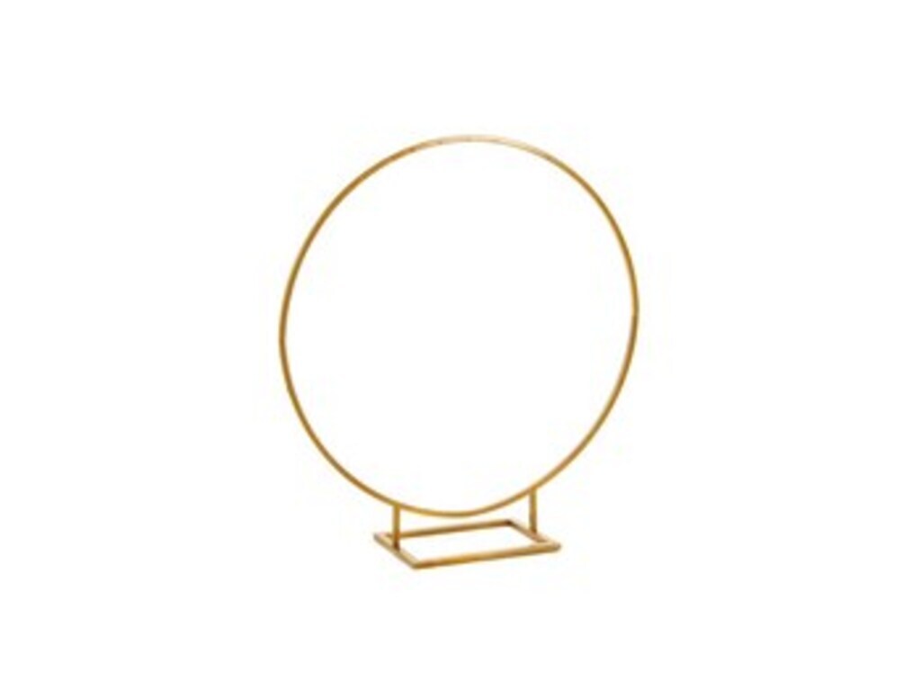 Struttura metallo cerchio con base kd cm 120 oro - b6234