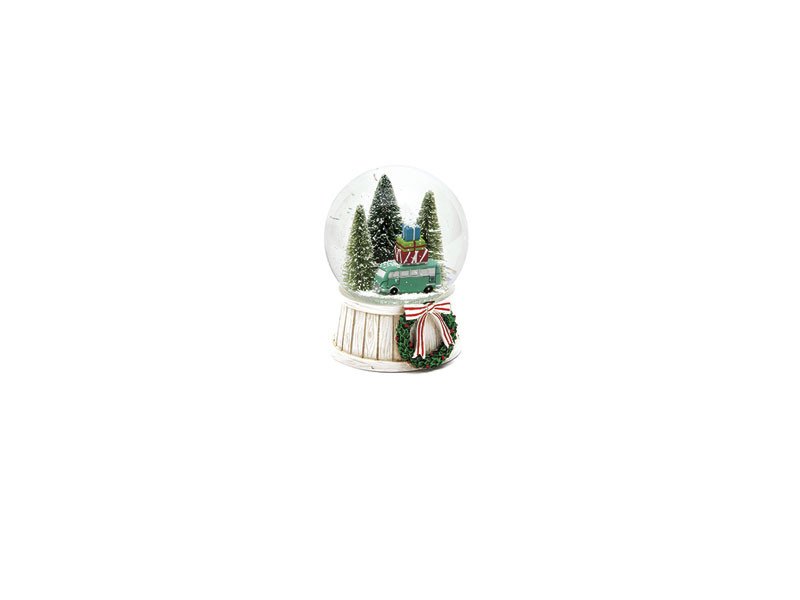 Snowball resina christmas bus cm 10x13 multi - b6495