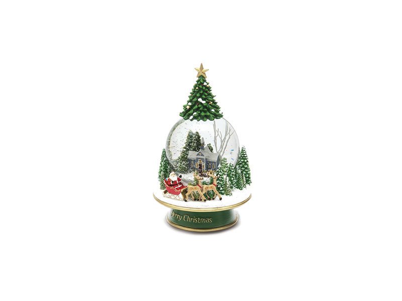 Snowball resina con carillon noel cm 13x22 multi - b6498
