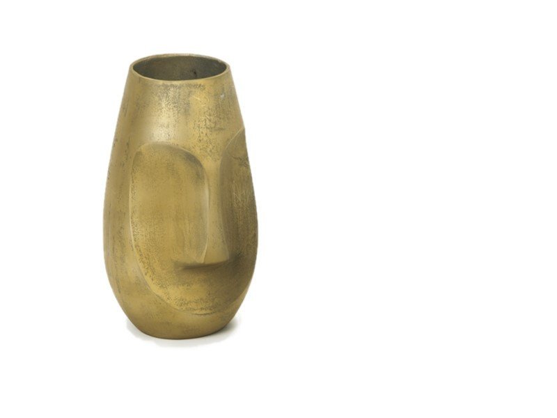 Vaso alluminio profile cm 22x38 oro opaco - b6866 Vaso alluminio profile cm 22x38 oro opaco - b6866