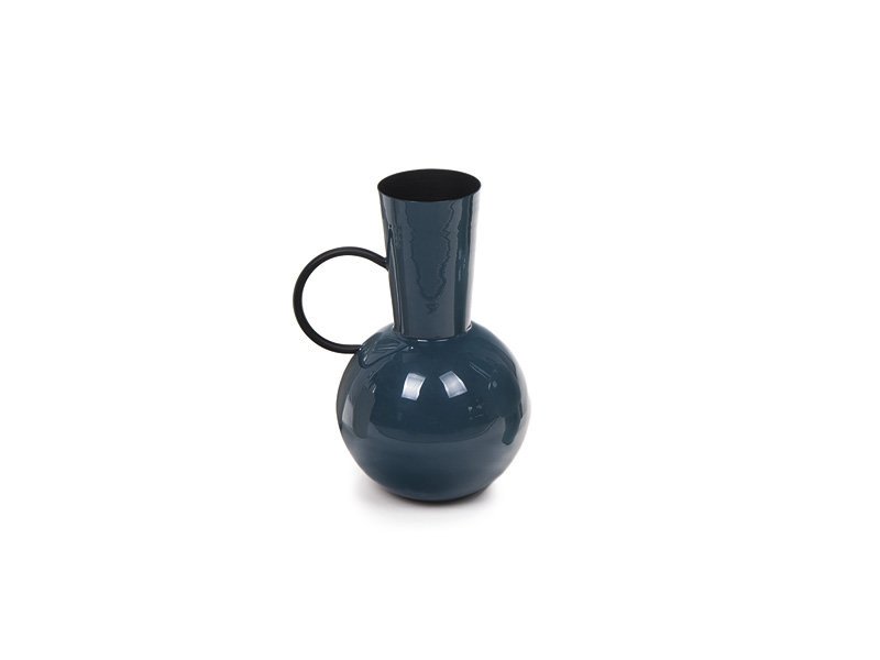 Bottiglia metal shiny cm 22x36 blu - b6937
