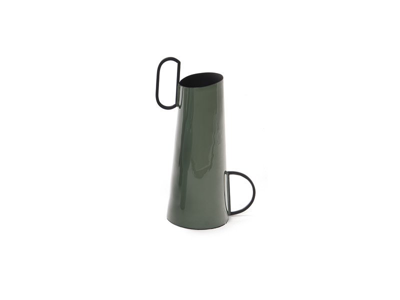 Bottiglia metal shiny cm 22x33 verdone - b6941 Bottiglia metal shiny cm 22x33 verdone - b6941