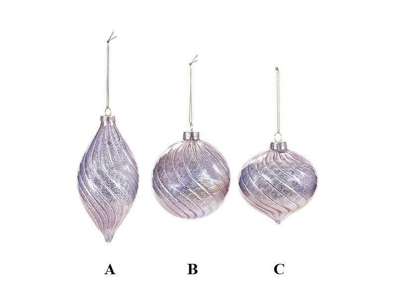 Decorazione vetro soap cm 10-15 rosa - b7008