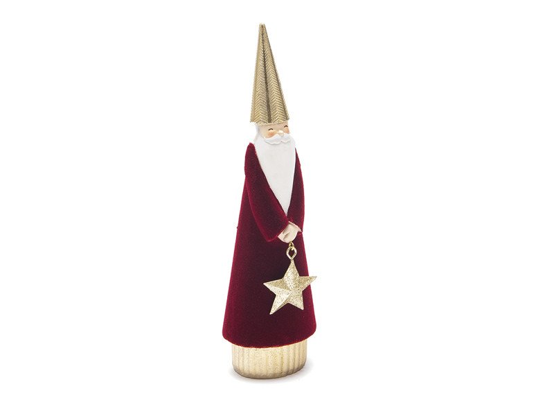 Babbo resina velvet cm 7x23 rosso - b7065