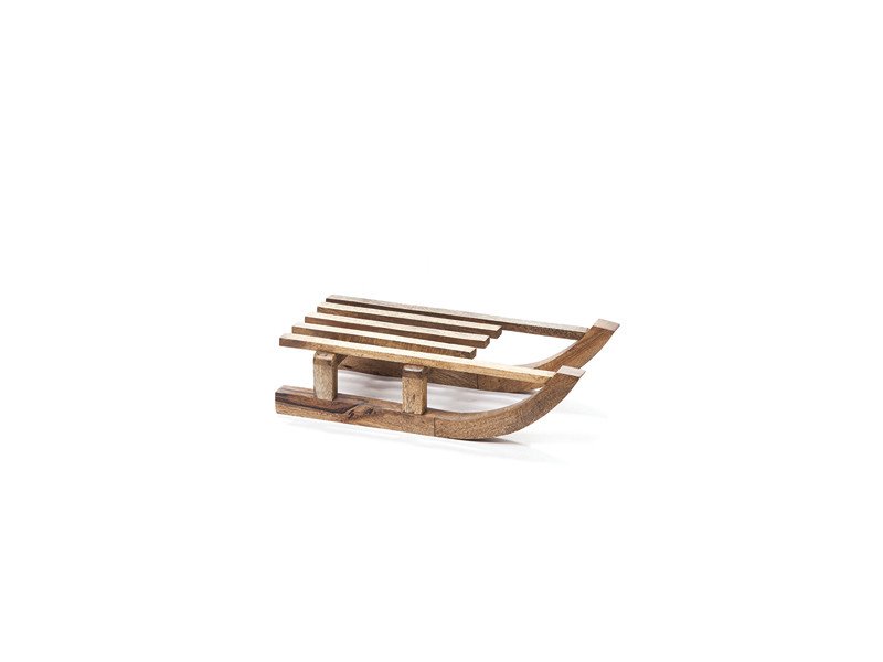 Slitta legno cm45x23x12 natural - b7164