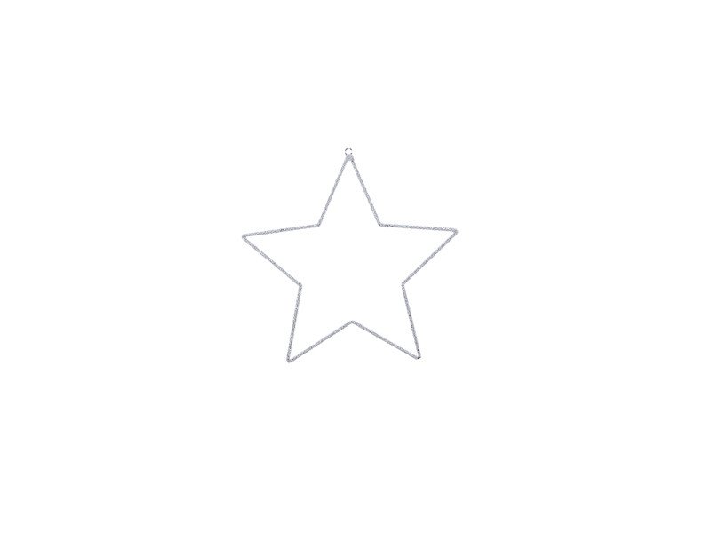 Stella perline cm 46x46 bianco - b7254bc Stella perline cm 46x46 bianco - b7254bc