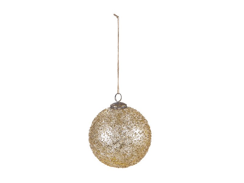 Decorazione sfera vetro golden cm13x14 oro - b7827