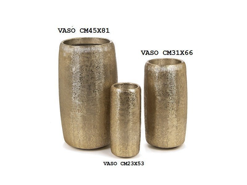 Vaso alluminio maxi wish cm45x81 oro - b7835 Vaso alluminio maxi wish cm45x81 oro - b7835