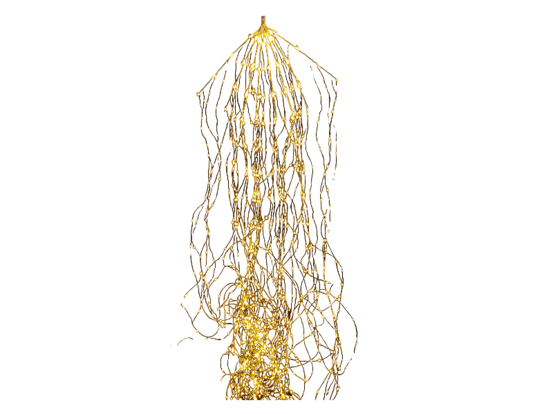 Cascata luci  2,2mt-48 str-1152 led (220v-ip44) 8 funzioni con telecomando luce calda - b7913gd Cascata luci  2,2mt-48 str-1152 led (220v-ip44) 8 funzioni con telecomando luce calda - b7913gd
