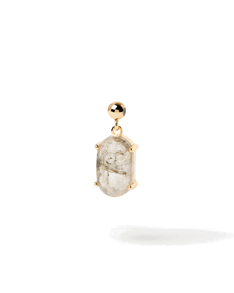 Charm Forza Con Labradorite  - Argento placcato oro 18K / Gemme - ch01-015-u