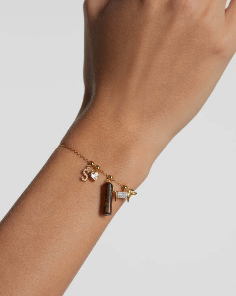 Charm Cane  - Argento placcato oro 18K - ch01-080-u