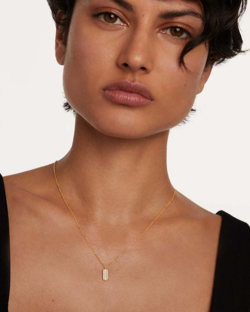 Collana Icy  - Argento placcato oro 18K - co01-483-u