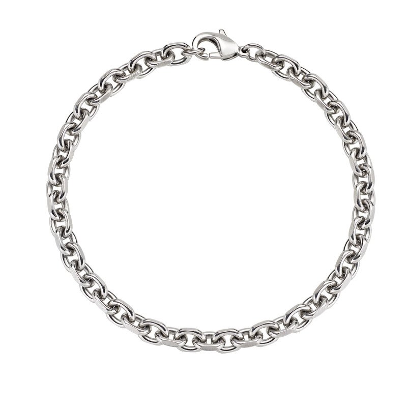 Bracciale in acciaio 316L - Acciaio lucido - acbr17264