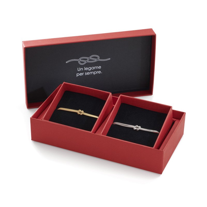 Bracciale Nodo d'Amore Dorato 18 cm - brnoamgg18 Bracciale Nodo d'Amore Dorato 18 cm - brnoamgg18