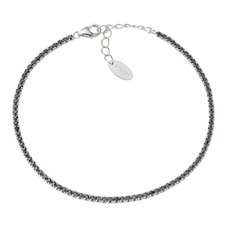 Bracciale tennis mania con zirconi neri - bt1bn17 Bracciale tennis mania con zirconi neri - bt1bn17