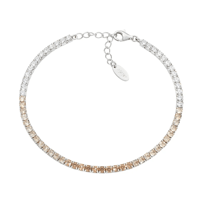 Bracciale Tennis Degradé Arancione con Zirconi 2,5 mm - bt25debga17 Bracciale Tennis Degradé Arancione con Zirconi 2,5 mm - bt25debga17