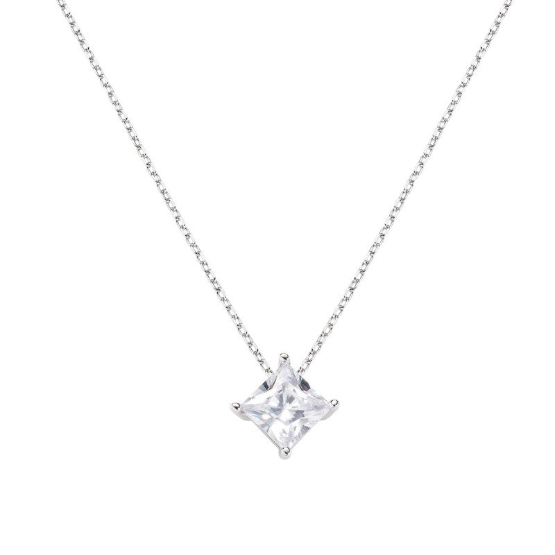 Collana Diamonds con Punto Luce Quadrato Grande - clsoq60bb Collana Diamonds con Punto Luce Quadrato Grande - clsoq60bb