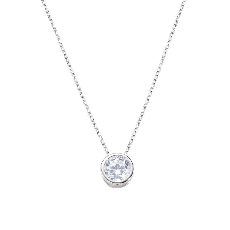 Collana Diamonds con Punto Luce Tondo Grande - clsot60bb Collana Diamonds con Punto Luce Tondo Grande - clsot60bb