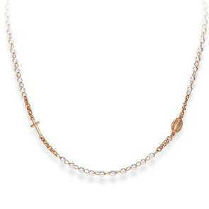 Rosario girocollo AG925 perle - Rosè - crorb3 Rosario girocollo AG925 perle - Rosè - crorb3