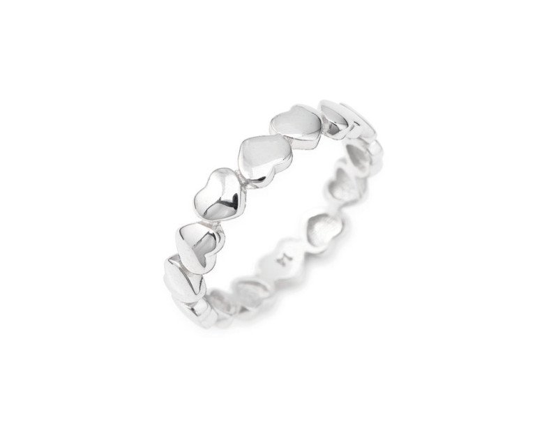 Anello in AG925 - Rodio - Misura 16 - rhh-16