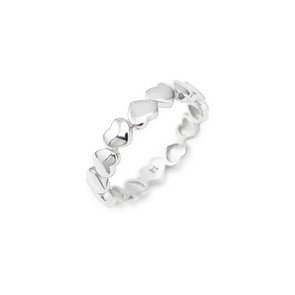 Anello in AG925 - Rodio - Misura 16 - rhh-16