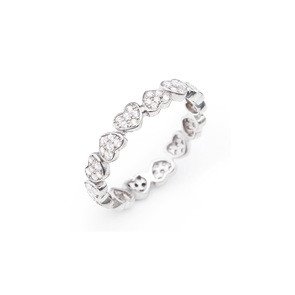 Anello in AG925 - Rodio e zirconi bianchi - Misura 16 - rhhz-16 Anello in AG925 - Rodio e zirconi bianchi - Misura 16 - rhhz-16