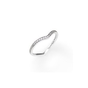 Anello in AG925 - Rodio e zirconi bianchi - Misura 16 - roz-16