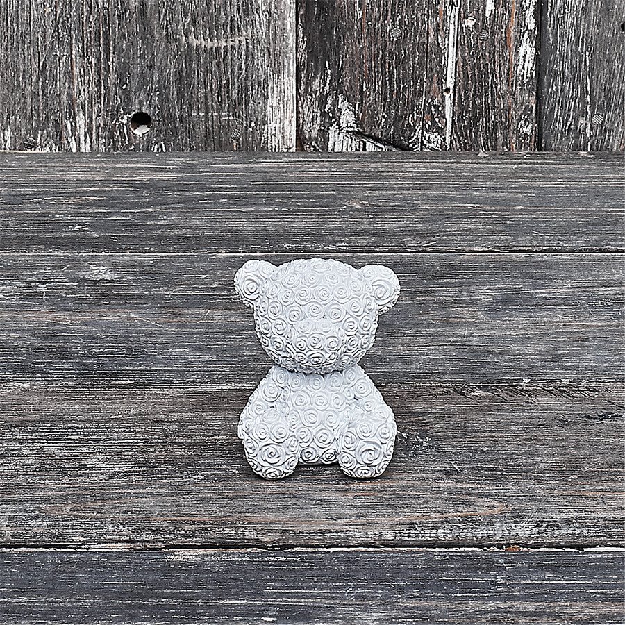 Orsetto cm.6x7 bianco - d14847