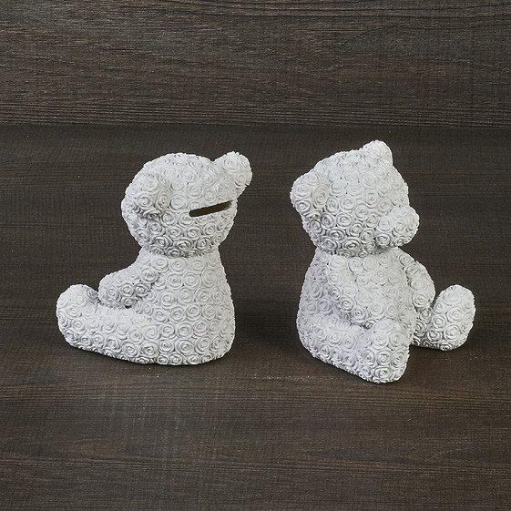 Salvadanaio orsetto 10x12 bianco - d14867 Salvadanaio orsetto 10x12 bianco - d14867