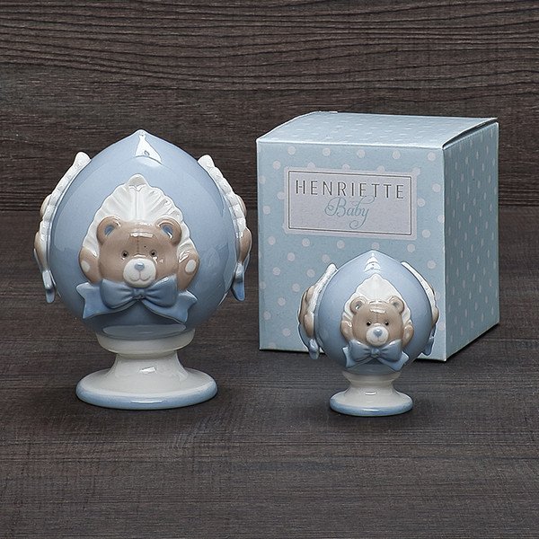 Pumo orsetto azzurro h.8 cm - d17384