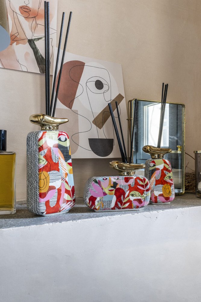 Bottiglia per profumo ambiente ml.310 h.17(escluso bacchette) - d17701